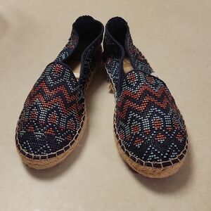 Target Black and Red Espadrilles Casual Jute Sole